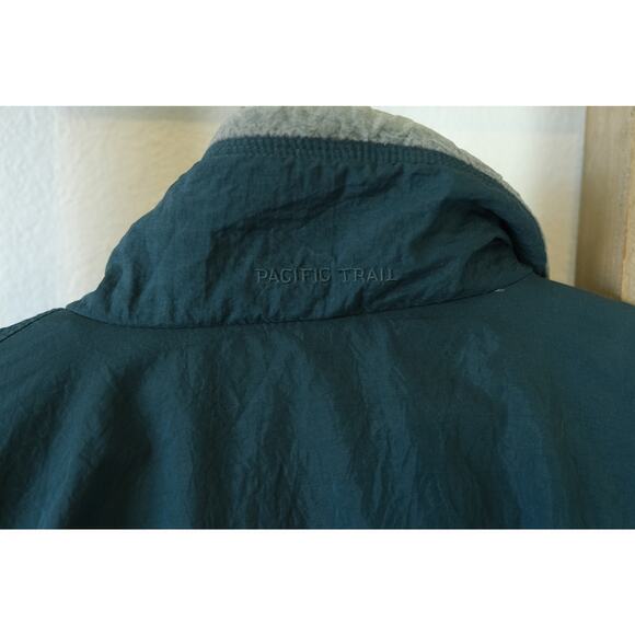 Vintage Pacific Trail Windbreaker WeatherProof Puffy Dark Green Jacket Men Large - Picture 7 of 9
